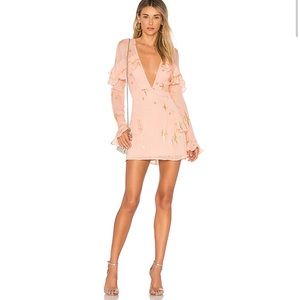 For Love and Lemons Gilded Star Mini Dress
